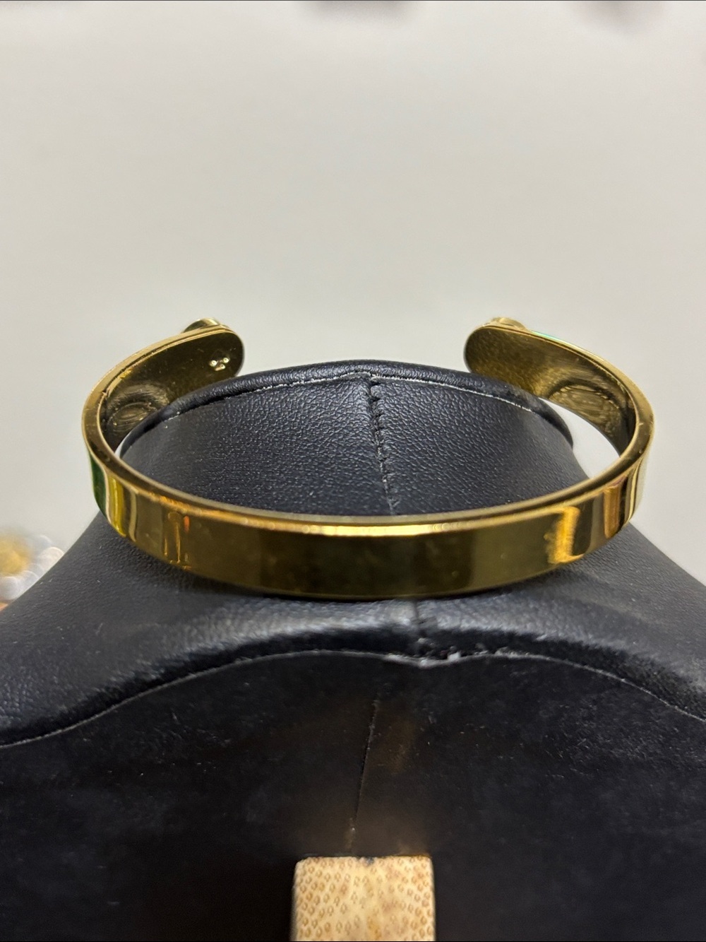 Kate Spade Aurora Borealis AB Gold Tone Clean Slate Cuff Bracelet - Picture 4 of 9